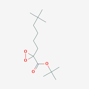 molecular formula C14H26O4 B13414121 Neodecaneperoxoic acid,1,1-dimethylethyl ester 