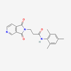 3-(1,3-dioxo-1,3-dihydro-2H-pyrrolo[3,4-c]pyridin-2-yl)-N-mesitylpropanamide