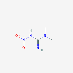 molecular formula C3H8N4O2 B13414228 N,N-dimethyl-N'-nitroguanidine CAS No. 5465-97-4