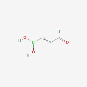 molecular formula C3H5BO3 B13414233 3-Boronoacrolein 