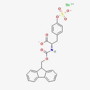 molecular formula C24H19BaNO8S B13414239 barium(2+);(2S)-2-(9H-fluoren-9-ylmethoxycarbonylamino)-3-(4-sulfonatooxyphenyl)propanoate 
