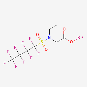 molecular formula C8H7F9KNO4S B13414311 Glycine, N-ethyl-N-[(nonafluorobutyl)sulfonyl]-, potassium salt CAS No. 67584-51-4