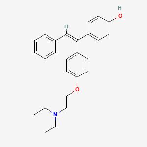 molecular formula C26H29NO2 B13414354 4-[1-[4-[2-(Diethylamino)ethoxy]phenyl]-2-phenylethenyl]phenol 