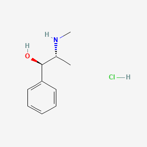 molecular formula C10H16ClNO B13414356 Pseudoephedrine, hydrochloride, (-)- CAS No. 670-40-6