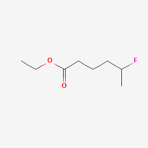 molecular formula C8H15FO2 B13414399 Ethyl 5-fluorohexanoate CAS No. 63765-77-5