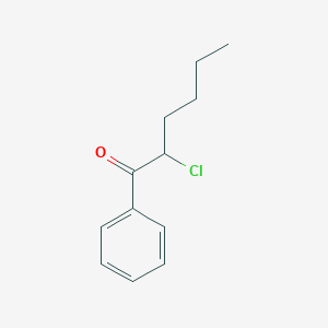molecular formula C12H15ClO B13414400 2-Chloro-1-phenyl-1-hexanone 