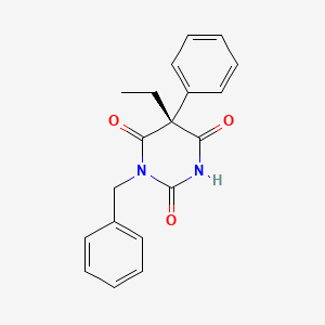 molecular formula C19H18N2O3 B13414504 (R)-Benzylphenobarbital 