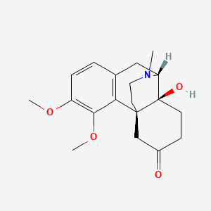 molecular formula C19H25NO4 B13414548 3,4-Dimethoxy-14-hydroxy-N-methyl-6-oxomorphinan CAS No. 5140-32-9