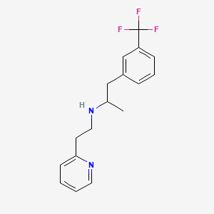 molecular formula C17H19F3N2 B13414624 N-(2-pyridin-2-ylethyl)-1-[3-(trifluoromethyl)phenyl]propan-2-amine CAS No. 73758-32-4