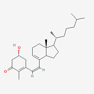 molecular formula C27H42O2 B13414660 1-Keto-25-Hydroxyprevitamin D3 