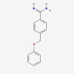 molecular formula C14H14N2O B13414673 4-(Phenoxymethyl)benzamidine CAS No. 57323-76-9