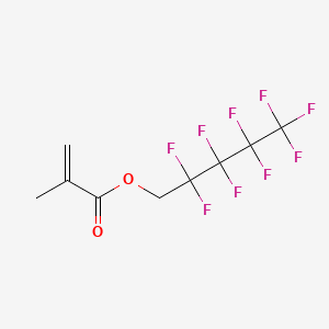 molecular formula C9H7F9O2 B13414696 2,2,3,3,4,4,5,5,5-Nonafluoropentyl methacrylate CAS No. 59006-65-4