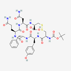 molecular formula C38H50N8O12S2 B13414702 Boc-Pressinoic acid 