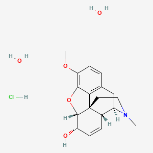 molecular formula C18H26ClNO5 B13414715 Codeine hydrochloride dihydrate CAS No. 5916-29-0