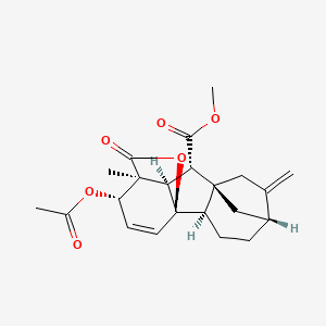 molecular formula C22H26O6 B13414809 3-O-Acetylgibberellin A7 Methyl Ester 
