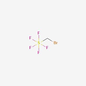 molecular formula CH2BrF5S B13414843 Sulfur, (bromomethyl)pentafluoro-, (OC-6-21)- CAS No. 66793-27-9