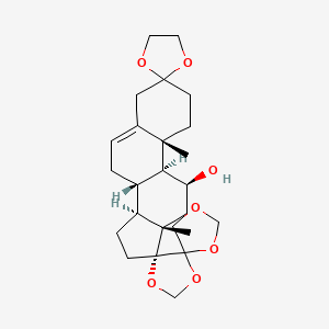 molecular formula C25H36O7 B13414848 CID 14233381 CAS No. 55722-35-5