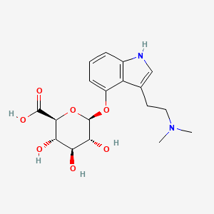 molecular formula C18H24N2O7 B13414854 Psilocin O-Glucuronide CAS No. 514212-83-0