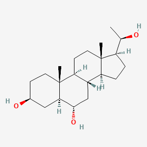 molecular formula C21H36O3 B13414855 5a-Pregane-3b,6a,20b-triol 
