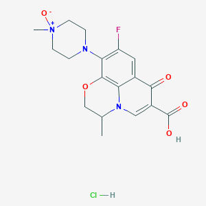 molecular formula C18H21ClFN3O5 B13414873 Ofloxacin N-Oxide Hydrochloride 