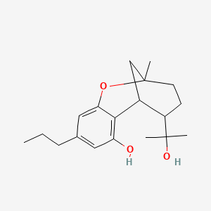 molecular formula C19H28O3 B13414898 Cannabiglendol CAS No. 77091-08-8