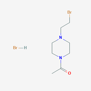 molecular formula C8H16Br2N2O B1341490 1-(4-(2-Bromoethyl)piperazin-1-yl)ethanone hydrobromide CAS No. 1048664-14-7