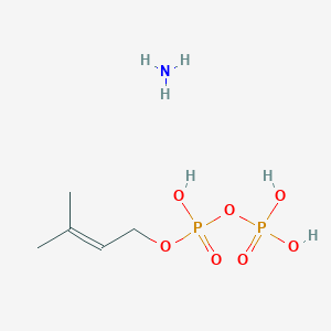molecular formula C5H15NO7P2 B13414960 Azane;3-methylbut-2-enyl phosphono hydrogen phosphate 