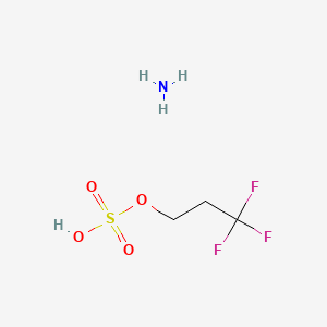 molecular formula C3H8F3NO4S B13414961 Azane;3,3,3-trifluoropropyl hydrogen sulfate CAS No. 80010-35-1
