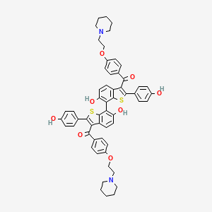 molecular formula C56H52N2O8S2 B13415004 Raloxifene Dimer 