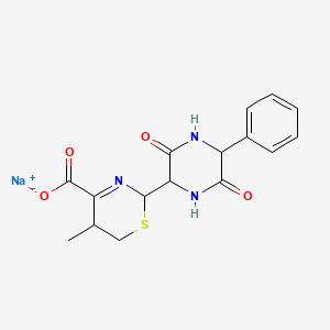 molecular formula C16H16N3NaO4S B13415088 delta4-Cephalexin Diketopiperazine Monosodium Salt CAS No. 62673-90-9
