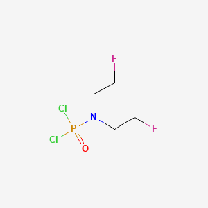 molecular formula C4H8Cl2F2NOP B13415089 Phosphoramidic dichloride, N,N-bis(2-fluoroethyl)- CAS No. 5001-30-9