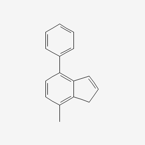 molecular formula C16H14 B13415091 7-methyl-4-phenyl-1H-indene 