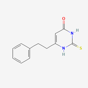 molecular formula C12H12N2OS B13415178 2-Mercapto-6-phenethylpyrimidin-4-ol CAS No. 656822-33-2