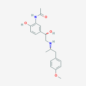 molecular formula C20H26N2O4 B13415204 N-[2-Hydroxy-5-[(1S)-1-hydroxy-2-[[(1S)-2-(4-methoxyphenyl)-1-methylethyl]amino]ethyl]phenyl]acetamide 