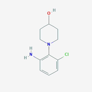 molecular formula C11H15ClN2O B1341521 1-(2-Amino-6-chlorophenyl)piperidin-4-ol CAS No. 954271-33-1