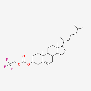 molecular formula C30H47F3O3 B13415243 Cholest-5-en-3-ol (3beta)-, 3-(2,2,2-trifluoroethyl carbonate) CAS No. 62654-06-2