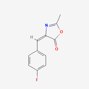 molecular formula C11H8FNO2 B13415334 (4E)-4-(4-fluorobenzylidene)-2-methyl-1,3-oxazol-5(4H)-one 