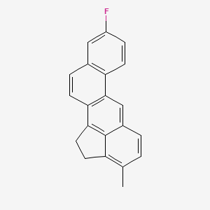 molecular formula C21H15F B13415335 Cholanthrene, 9-fluoro-3-methyl- CAS No. 73771-74-1