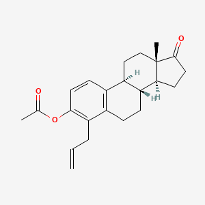 molecular formula C23H28O3 B13415363 4-Allyl-estrone Acetate 
