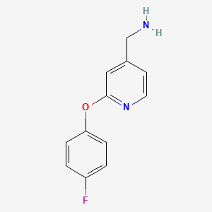 [2-(4-Fluorophenoxy)pyridin-4-yl]methanamine