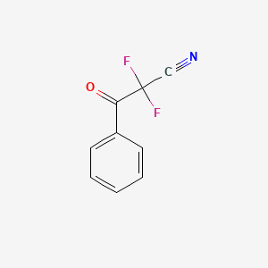 molecular formula C9H5F2NO B13415383 2,2-Difluoro-3-oxo-3-phenylpropanenitrile CAS No. 71683-04-0