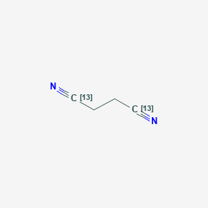 molecular formula C4H4N2 B13415395 (1,4-13C2)butanedinitrile 
