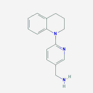 {6-[3,4-Dihydro-1(2H)-quinolinyl]-3-pyridinyl}methanamine