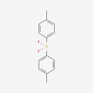 molecular formula C14H14F2Te B13415514 Tellurium, bis(p-tolyl)difluoro- CAS No. 4294-65-9