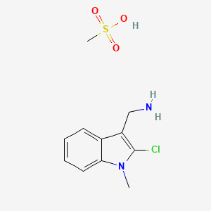 [(2-Chloro-1-methyl-1H-indol-3-yl)methyl]-amine methanesulfonate