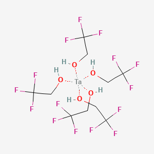 molecular formula C10H15F15O5Ta B13415606 Tantalum trifluoroethoxide 