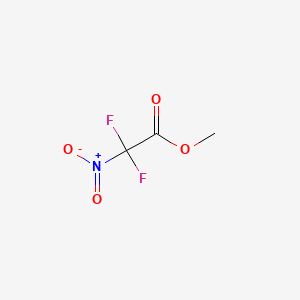 molecular formula C3H3F2NO4 B13415613 Methyl difluoronitroacetate CAS No. 428-13-7