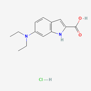 6-(Diethylamino)-1H-indole-2-carboxylic acid hydrochloride