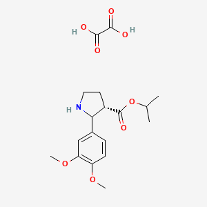 isopropyl (3S)-2-(3,4-dimethoxyphenyl)-3-pyrrolidinecarboxylate oxalate