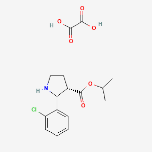 isopropyl (3S)-2-(2-chlorophenyl)-3-pyrrolidinecarboxylate oxalate